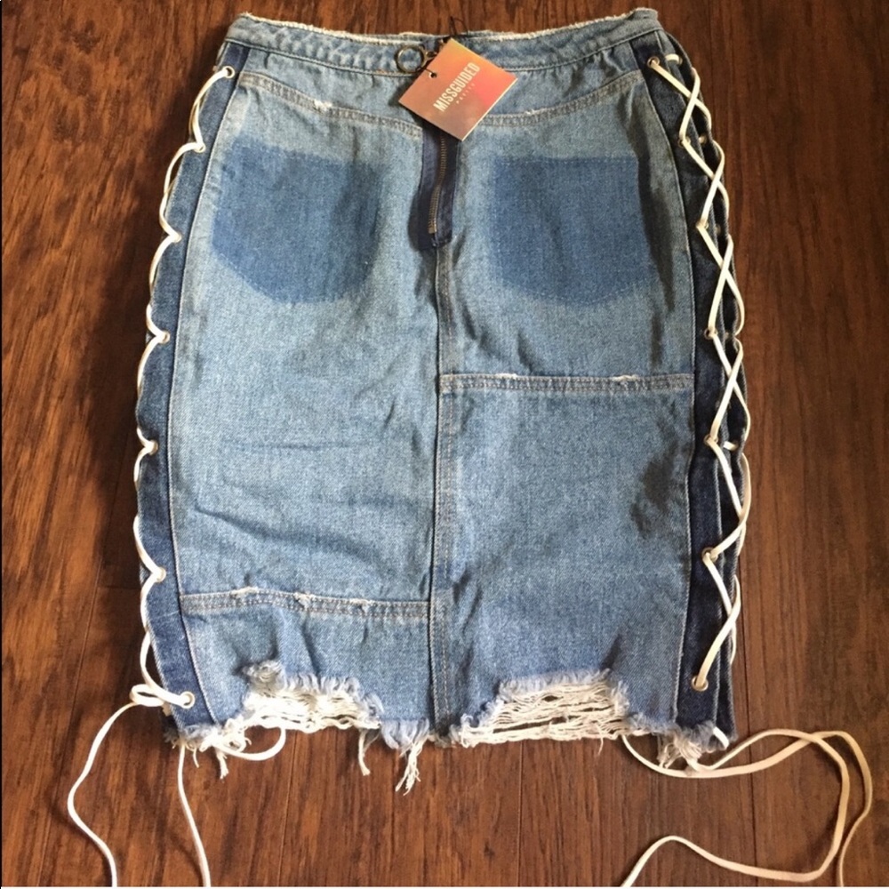 Denim Midi Skirt